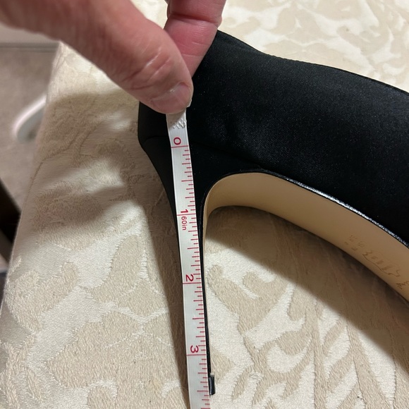 Nina satin peep toe pump, dressy heels SZ 11 NWOT - Picture 7 of 8
